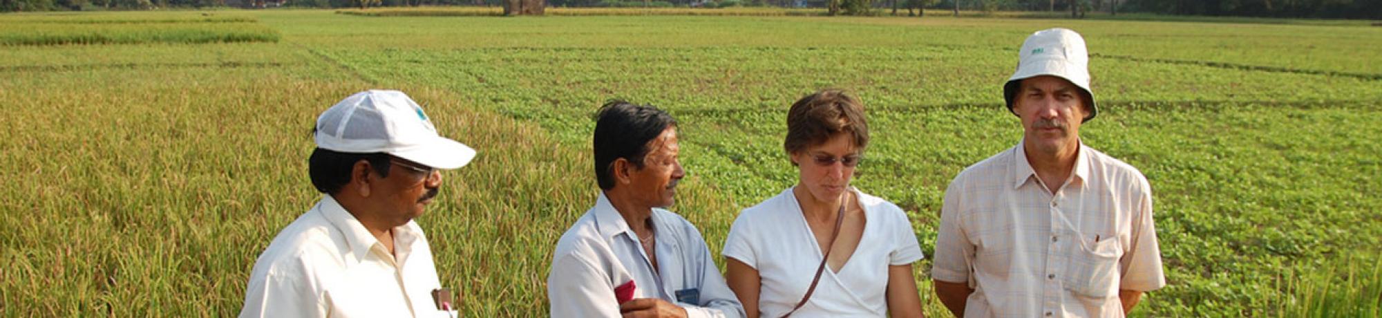 Dr. Ronald and farmers in Bangladesh